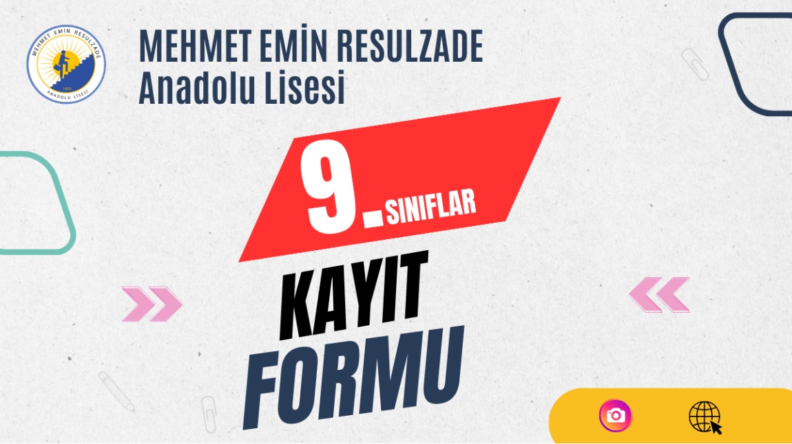 9.SINIF KAYIT/İLETİŞİM BİLGİ FORMU