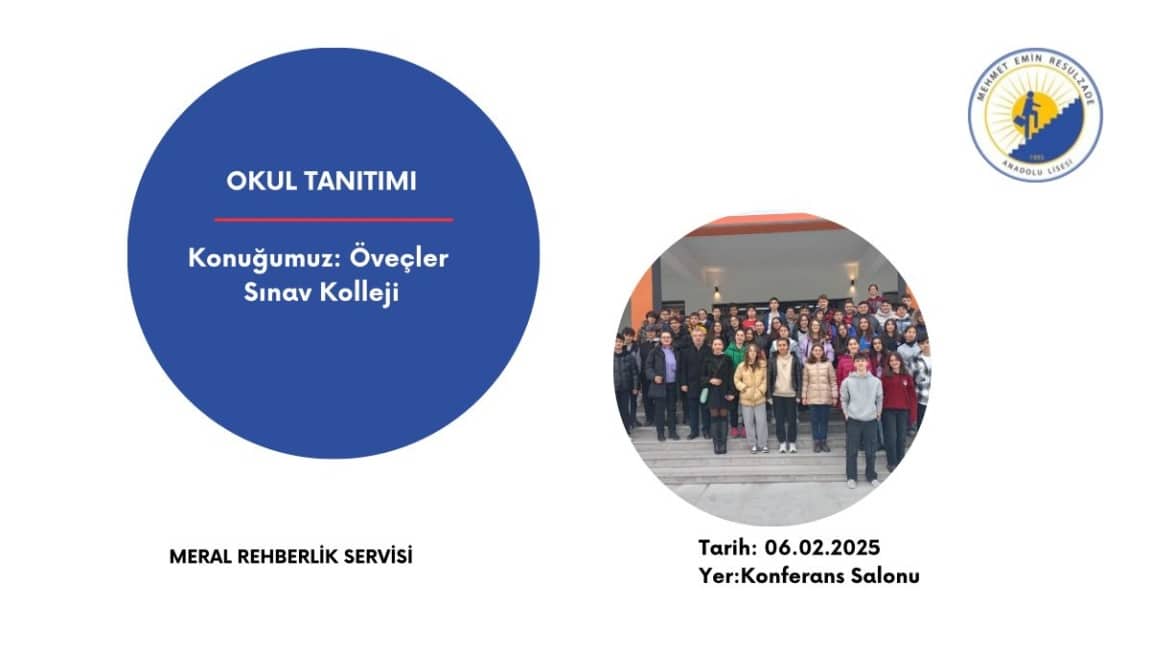 KONUĞUMUZ ÖVEÇLER SINAV KOLEJİ