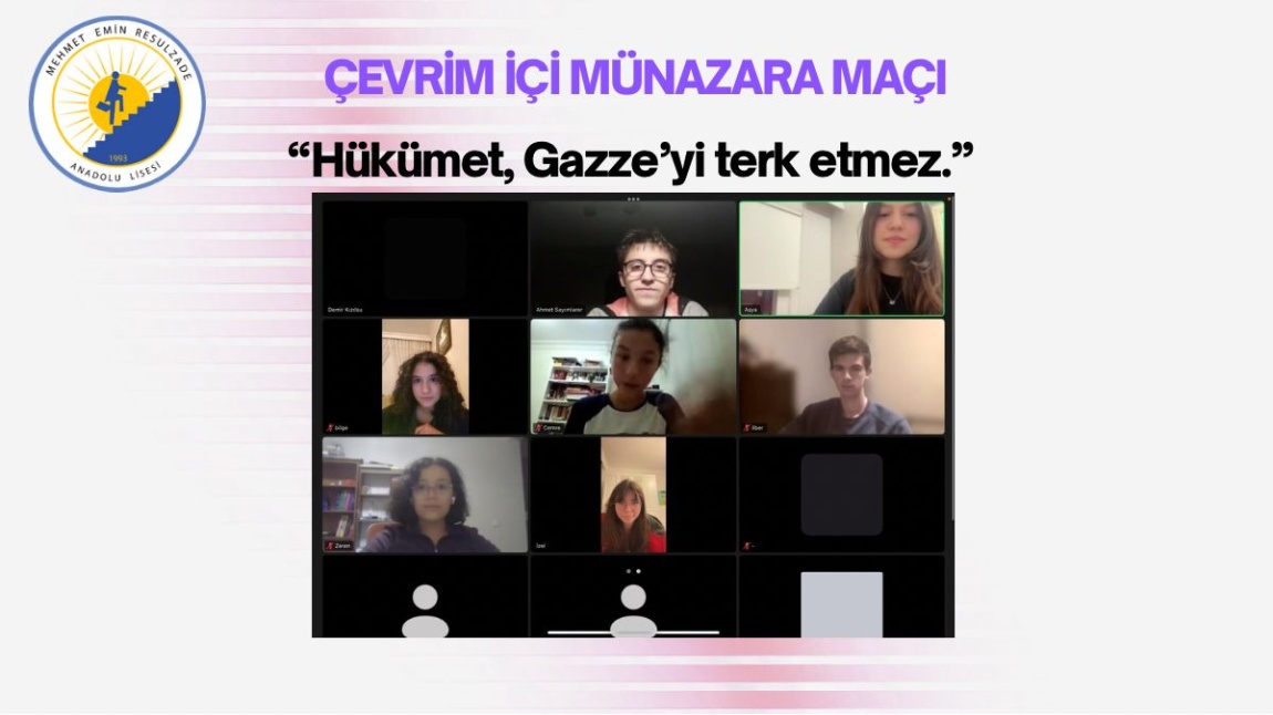 ÇEVRİM İÇİ MÜNAZARA MAÇI